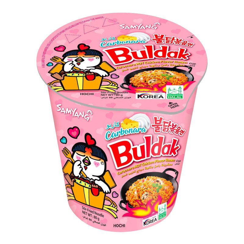 Carbo Buldak Noodles Small Cup 80g